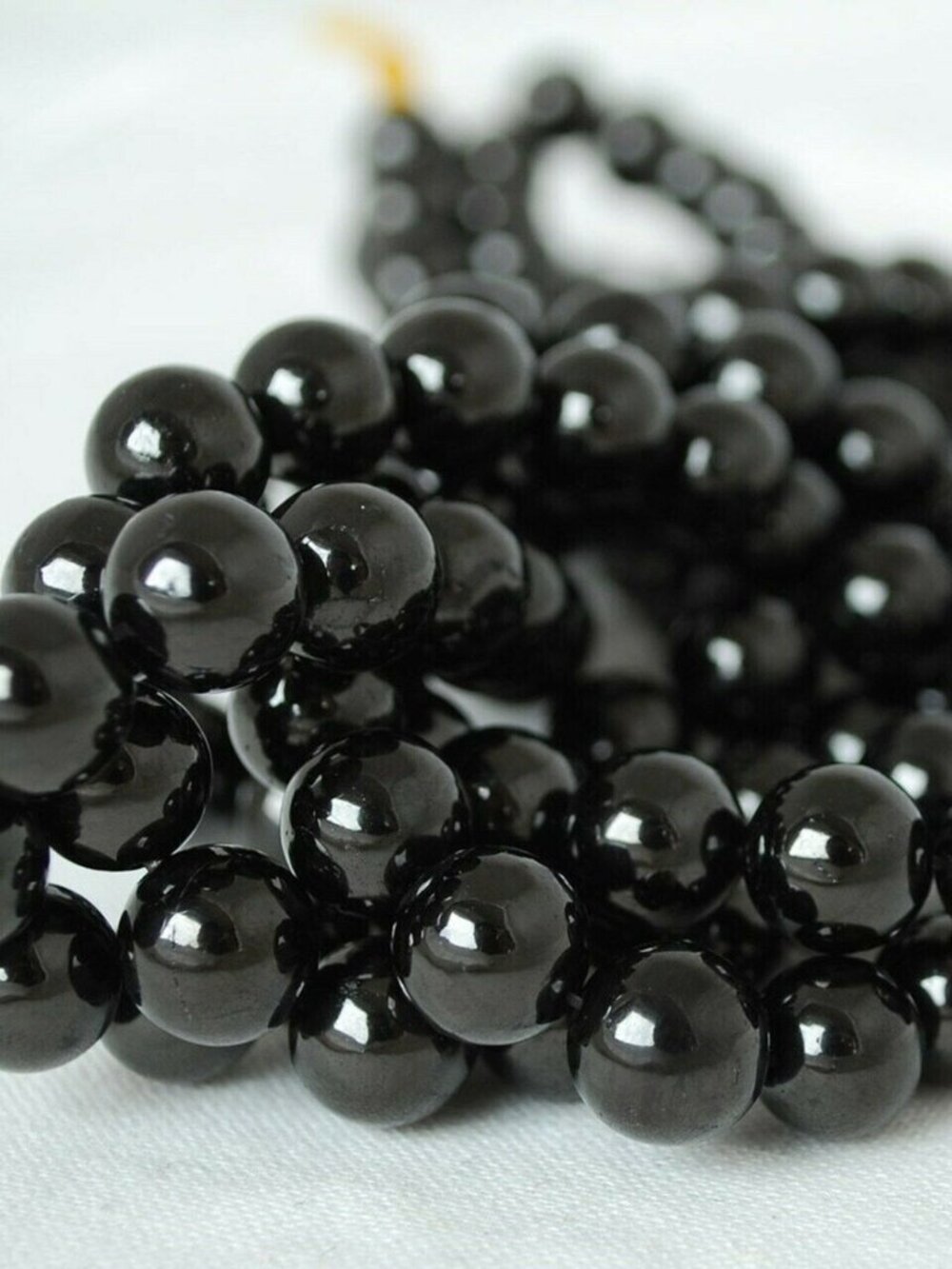 Black Obsidian Round 4mm Gemstone Beads Bulk Lot 50 pcs